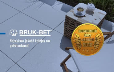 Złote Godło Konsumenckiego Lidera Jakości 2018 dla Bruk-Bet®